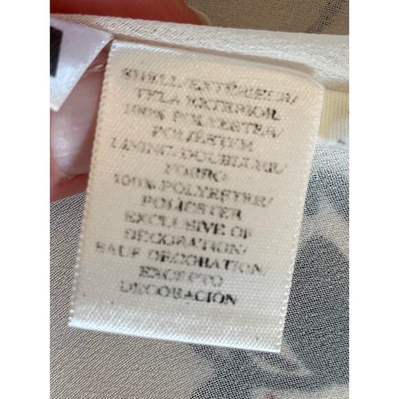 Ann Taylor Floral Autumn Colors Short Sleeve Midi Tie Dress, Lace, Pleats, 14 - Picture 8 of 11